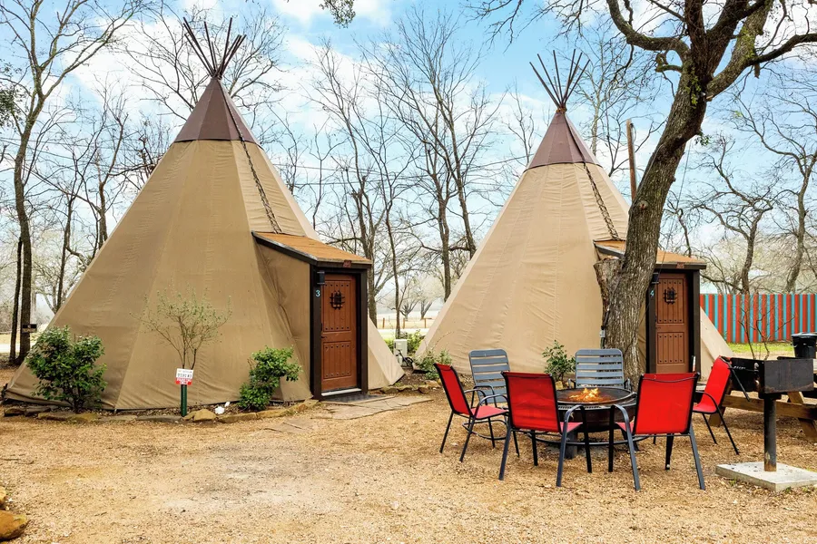Tipis on the Guadalupe hotel detail image 2