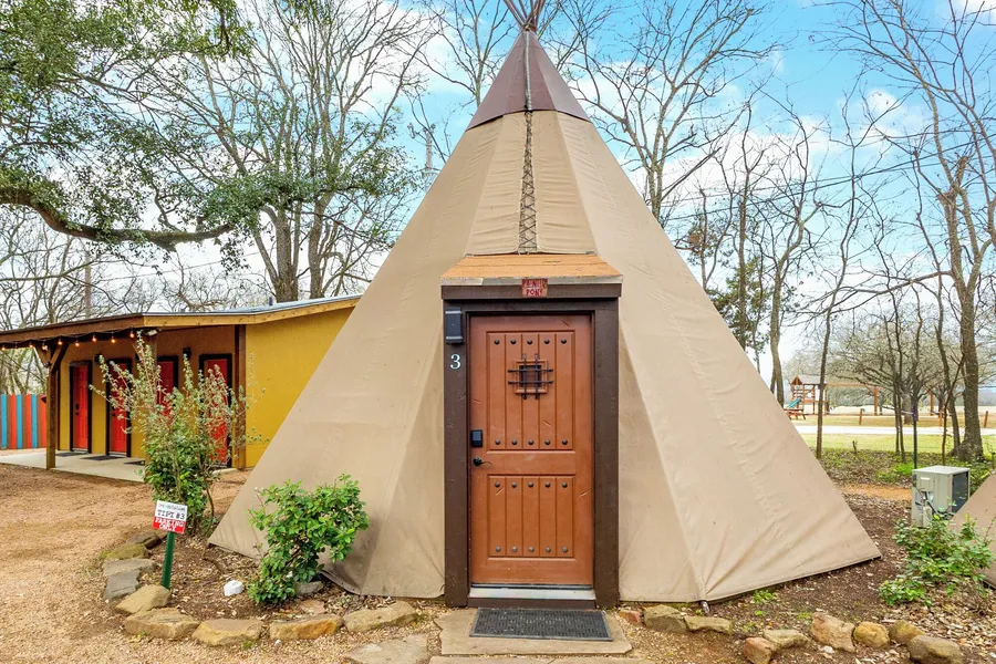 Tipis on the Guadalupe hotel detail image 2