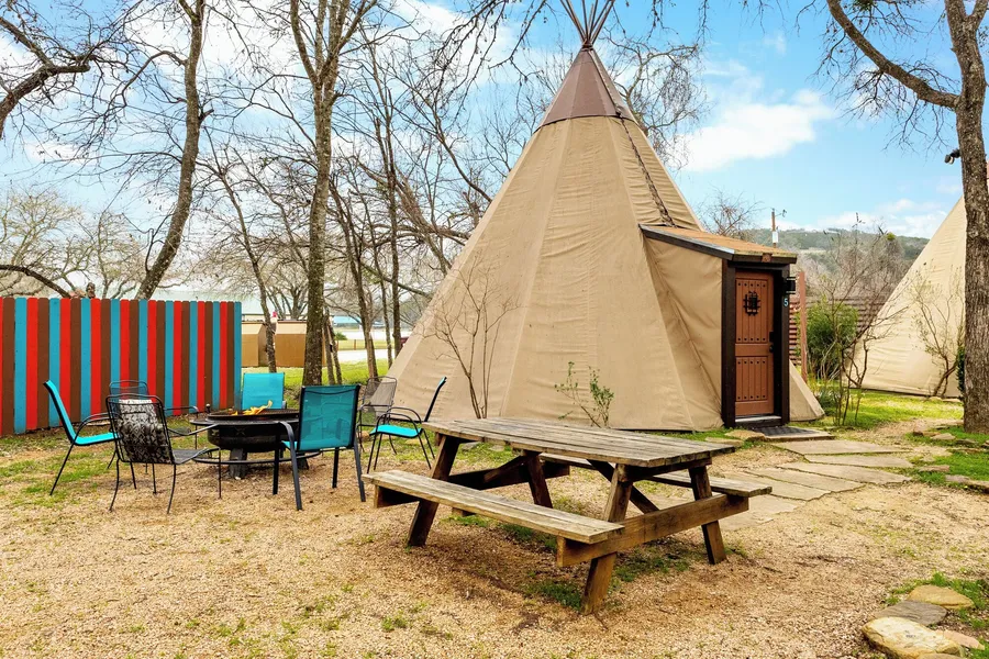Tipis on the Guadalupe hotel detail image 6