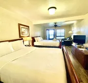 Lake View Queen Guest Room With Two Queens, Sleeper Sofa And Deck Overlooking Lake Ouachita. 1 Bedroom Hotel Room by RedAwning hotel detail image 5